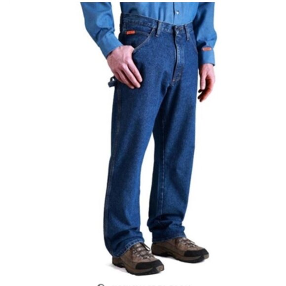 WRANGLER Men's Flame Resistant Carpenter Jeans Size 52x32 - Picture 1 of 13